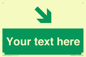 Custom Safe condition: Green Down right arrow